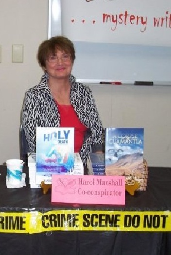 Harol at book signing